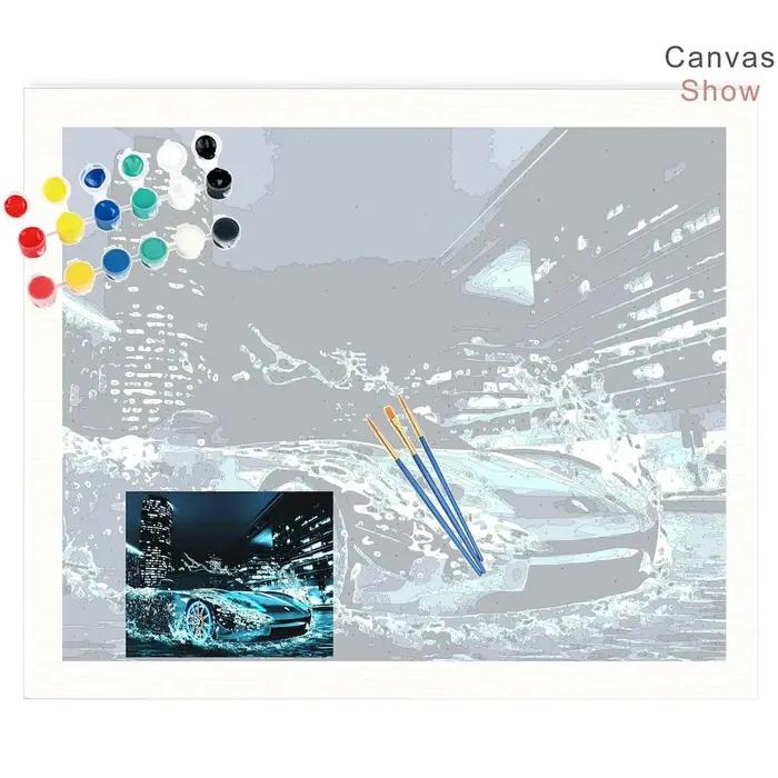 Peinture photo personnalisée par numéros pour adultes sur toile
