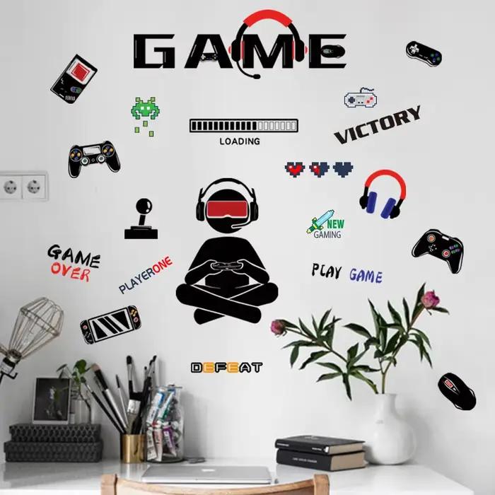 Autocollant mural en vinyle Gamer