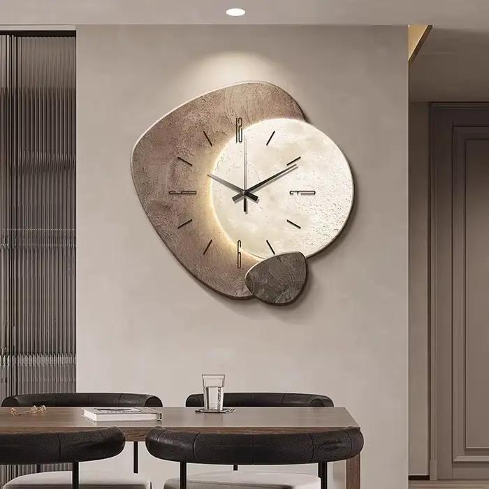 Lucky stone Restaurant horloge murale salon moderne Simple nouveau haut de gamme silencieux maison