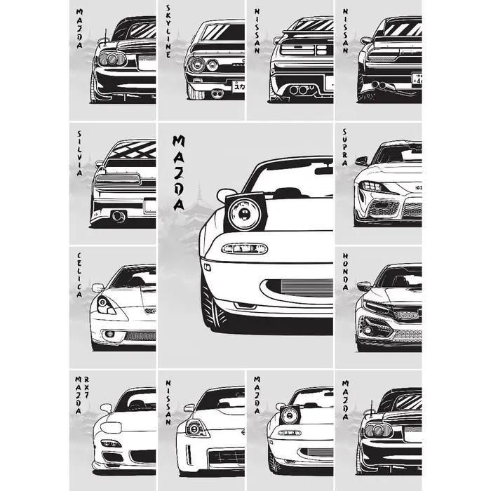 Affiche d'art mural Mazda MX Miata
