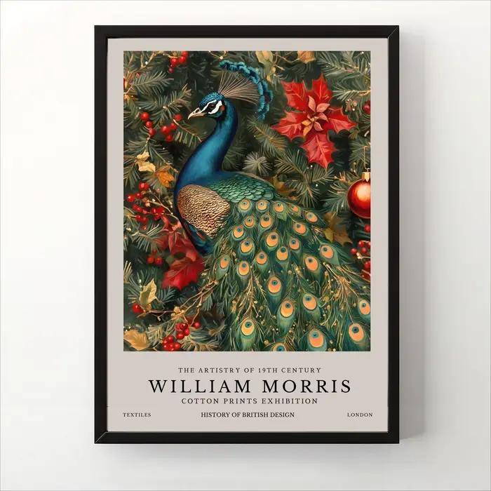 William Morris fleur animaux mur Art impression toile Vintage pays amoureux cadeau pour Dark Academia milieu du siècle botanique affiche