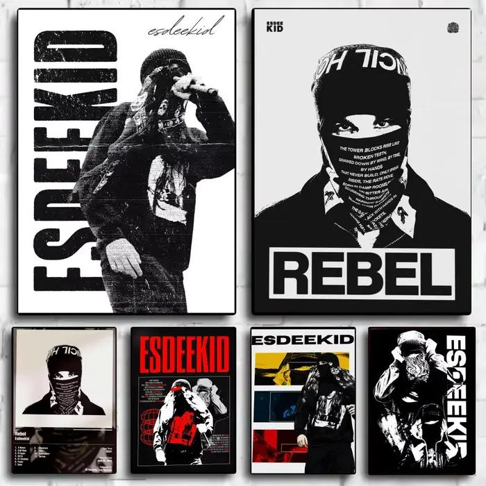 Affiche décorative murale de rappeur