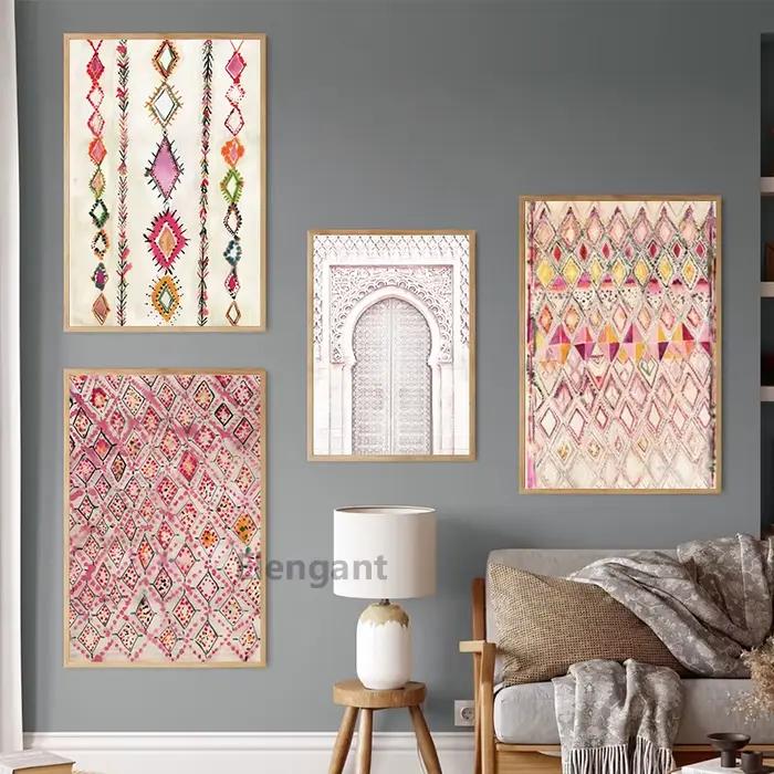 Toile d'art mural marocain imprimé