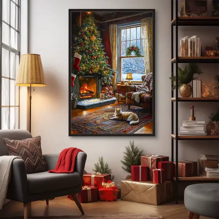 Affiches de scène de noël Vintage