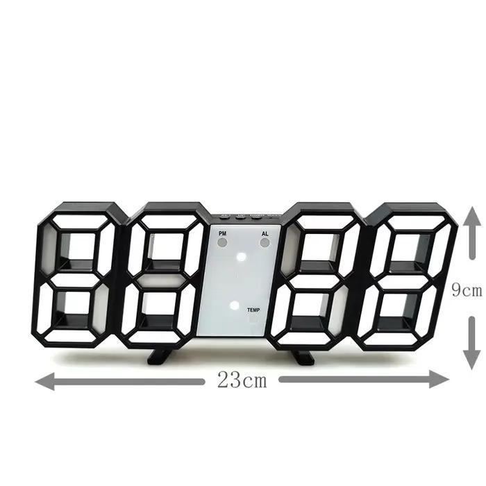 Horloge murale numérique 3D LED
