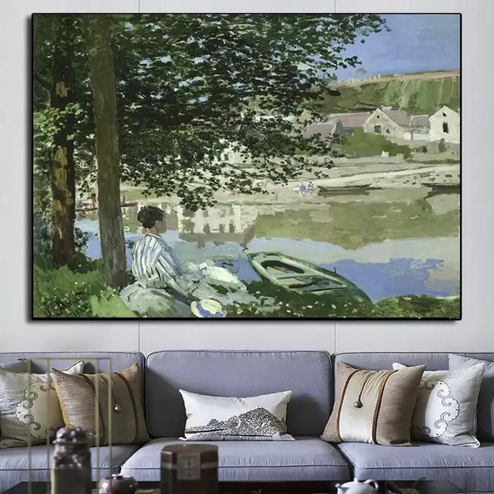 Célèbre toile d'art peinture paysage impressionniste Claude Monet affiches et impressions