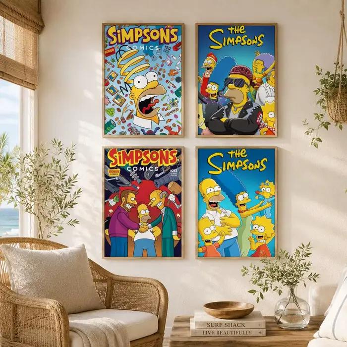 Affiche animée classique Les Simpsons
