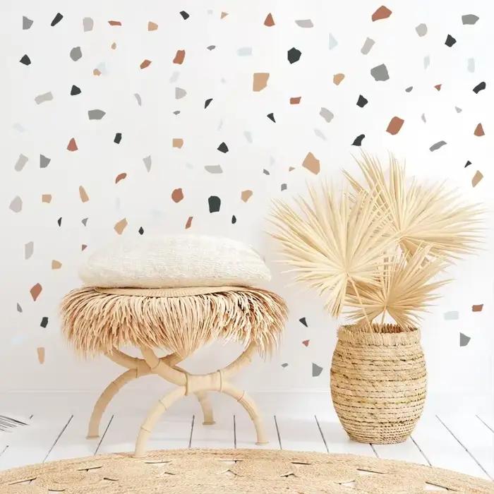 Autocollant mural en marbre pour salon et chambre à coucher