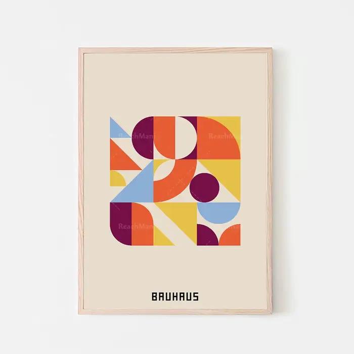 Bauhaus Affiche 3 pièces Art mural - Ensemble d'impression