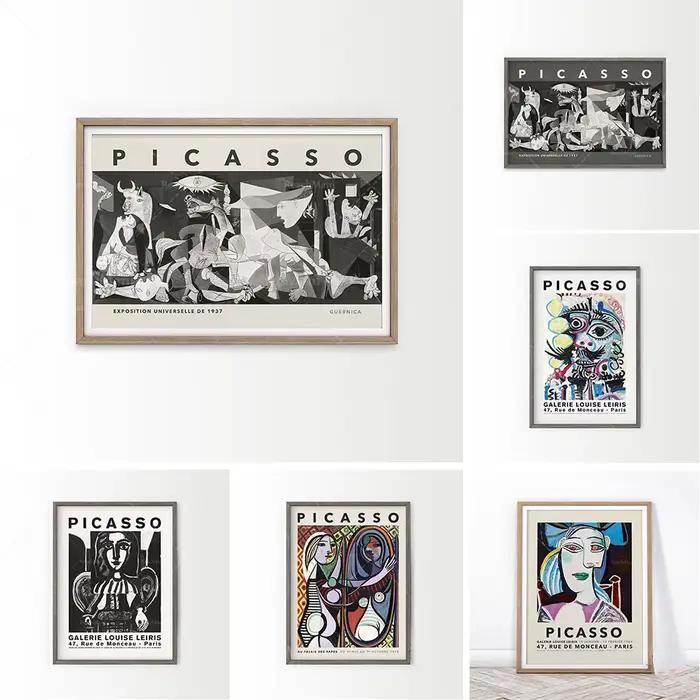 Picasso väggmålFight ar, svartvitt tryck, équipements Picasso tryck, moderna affischer, presentianticorps er, dekoration p252 hemmakontoret,