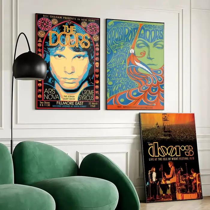 Autocollants d'affiche de groupe The D-Doors