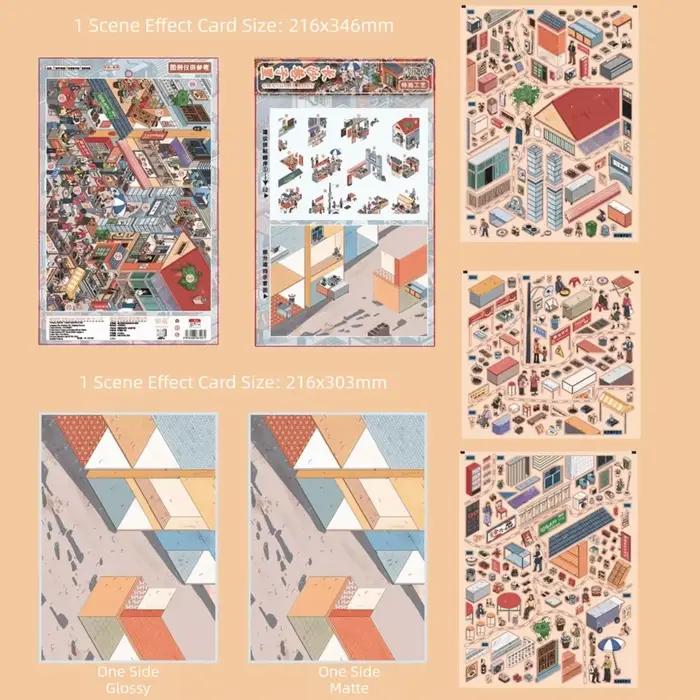 Nouvelles autocollantes décoratives 3D grand format imperméables pour peinture à l'huile DIY