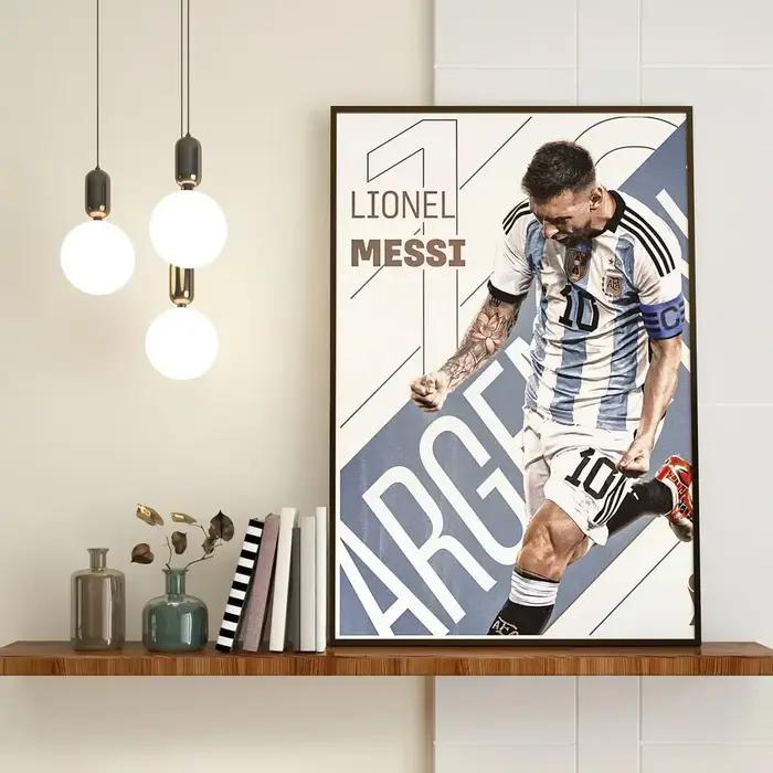 Affiche d'étoile de Football Messi