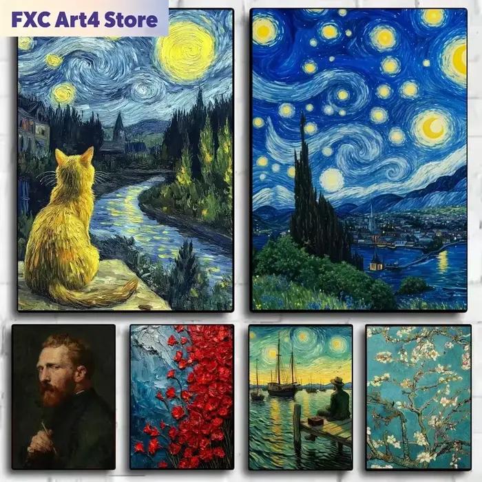 Affiche HD sans cadre des célèbres tableaux de Vincent Willem van Gogh