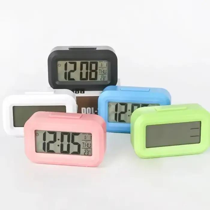 Réveil numérique Led rétro-éclairage données temps calendrier bureau multi-fonction électronique chambre décoration