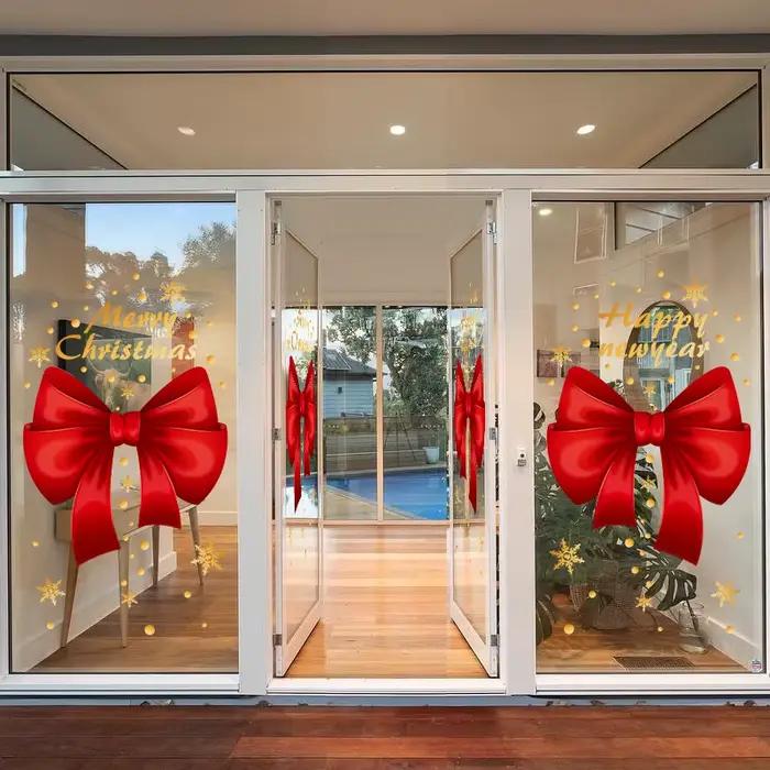 Autocollants muraux joyeux noël pour fenêtre