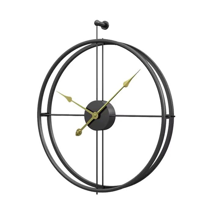 Grande horloge murale silencieuse de 55 cm, design moderne, pour la décoration de la maison, du bureau, style européen, horloge murale suspendue