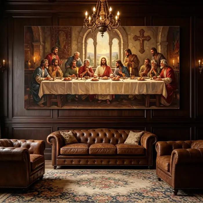 Tableau mural sur toile La Cène