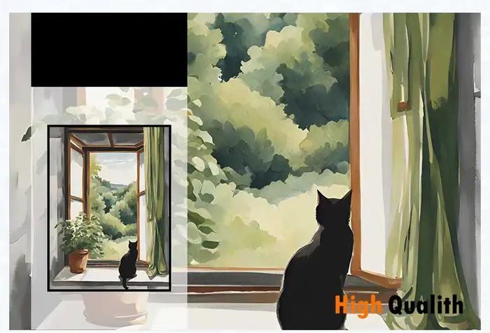 Tableaux sur toile avec illustrations de chats mignons