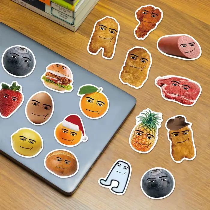 58 pièces dessin animé série amusante et humoristique autocollants bricolage décoration tablette ordinateur tasse d'eau