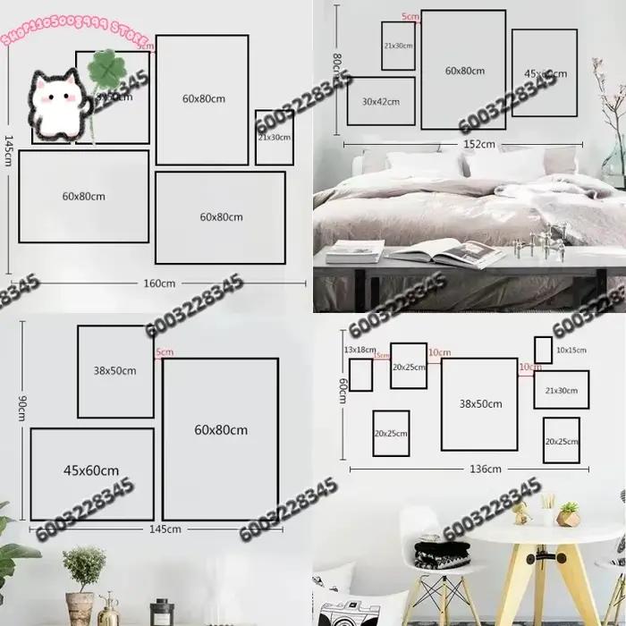Lot de 3 tableaux abstraits sans cadre