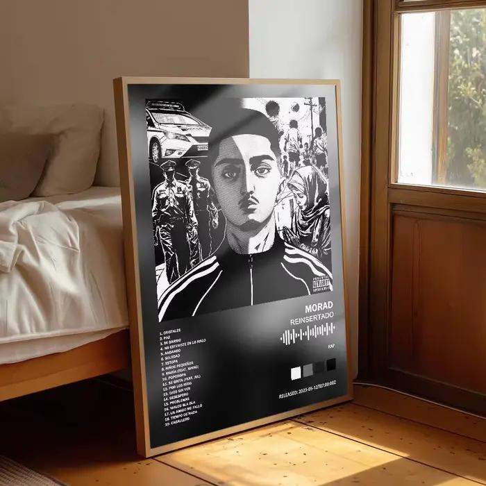 Morad affiche Album Art couverture chansons musique Rap mur papier étanche autocollant pour salon décor à la maison