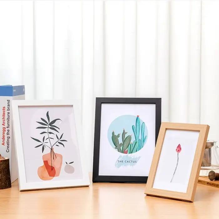 Cadre Photo en bois pour tenture murale 10X15 15X20 20X25cm A4