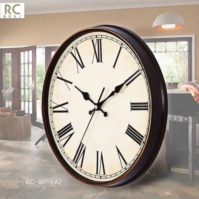 Horloge murale rétro européenne