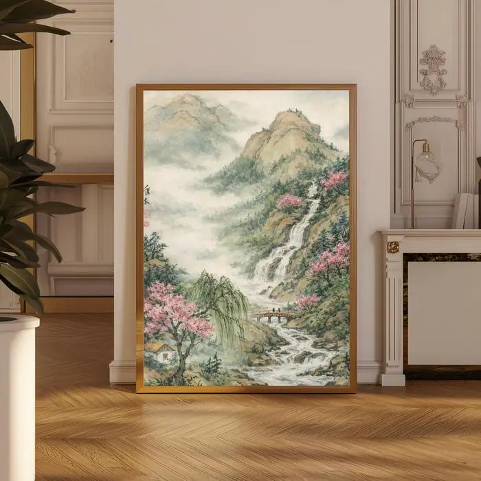 Affiche de fleurs de cerisier