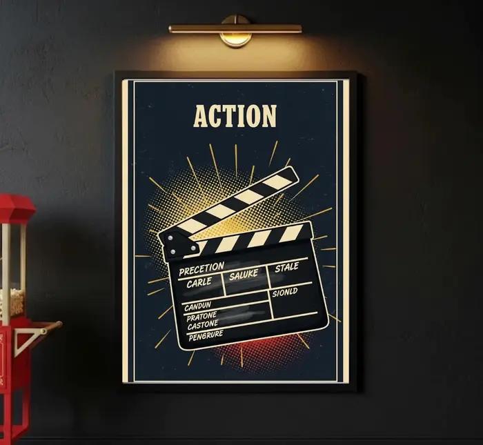 Ensemble d'affiches de film Vintage