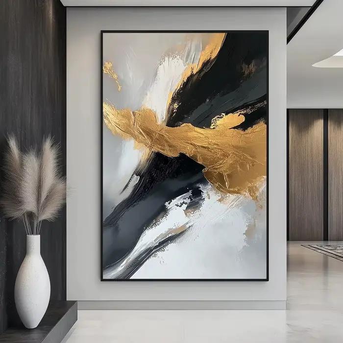 Grande peinture sur toile abstraite