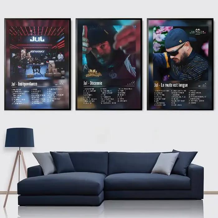 Affiches de chanteur de rappeur de musique populaire j-juul