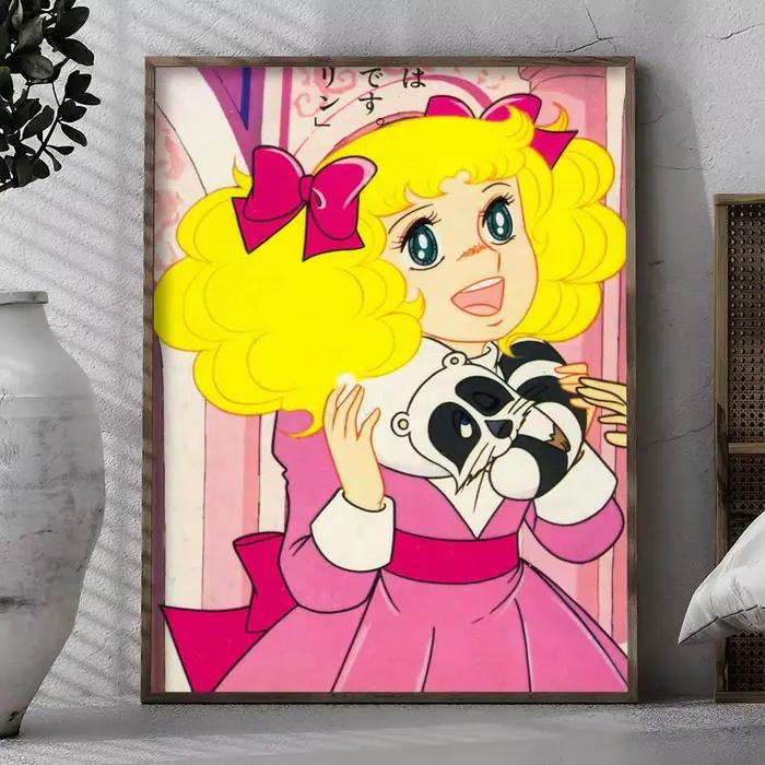 Dessin animé fille bonbons