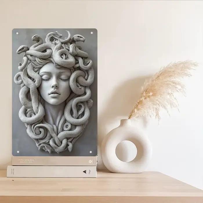 Décoration murale en métal aluminium sur le thème de la Méduse