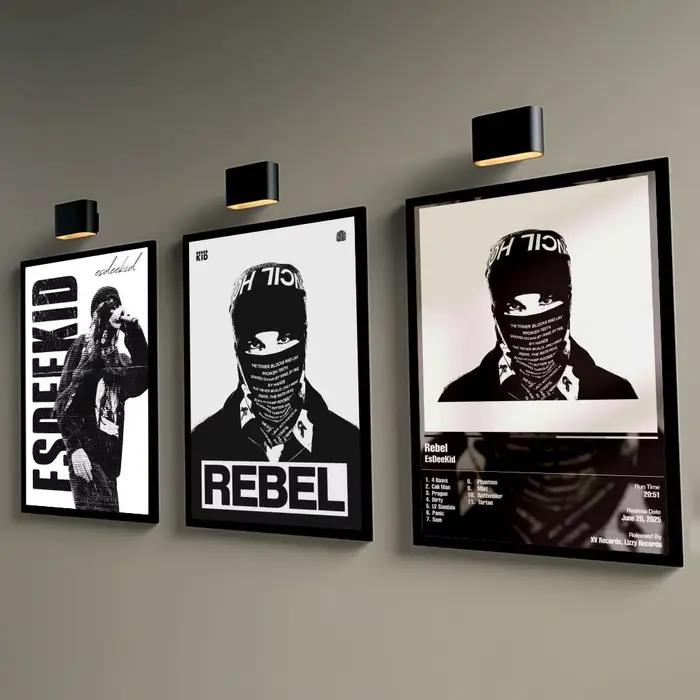 Affiche décorative murale de rappeur