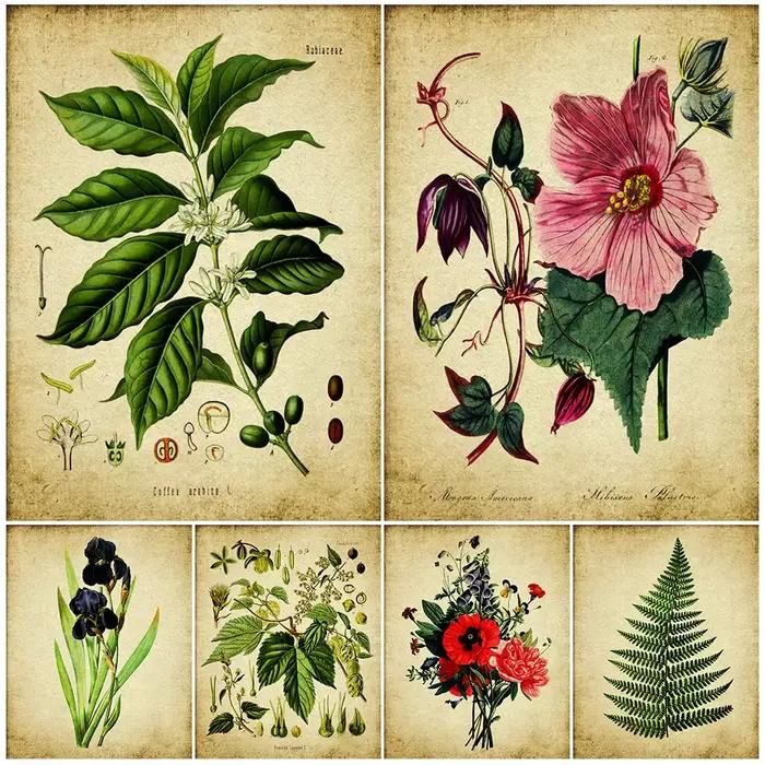 Peinture sur toile d'art mural vintage
