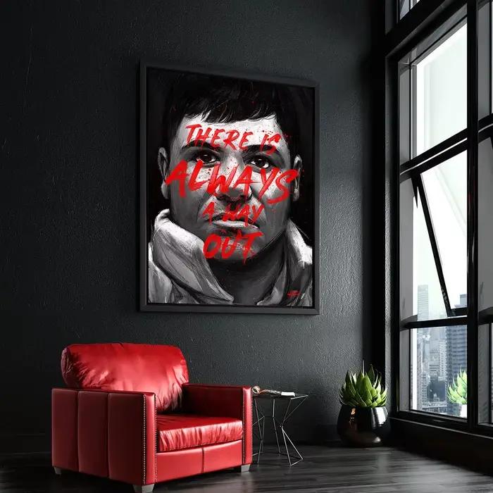 Peinture sur toile El Chapo