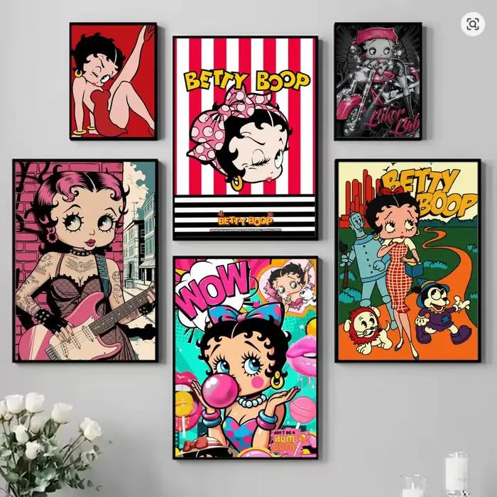 Dessin animé chaud b-betty b-boopes affiche HD Art Mural Wallart