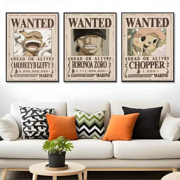 Affiche d'art murale autocollante One Piece