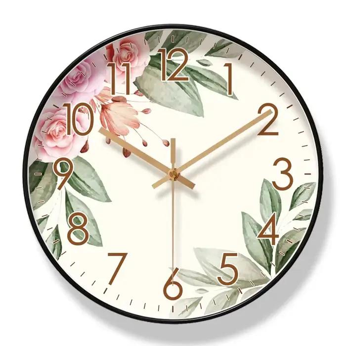 Horloge murale tournesol pour salon