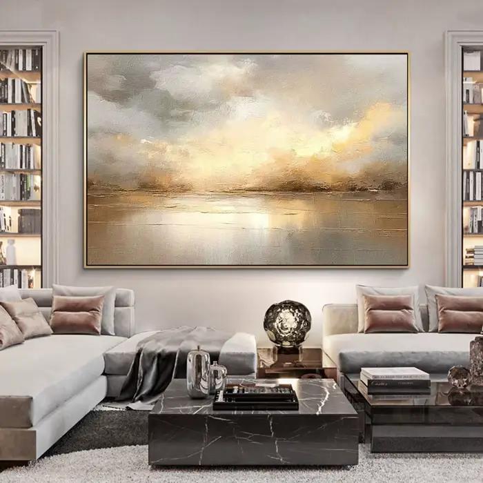 Grande peinture sur toile abstraite