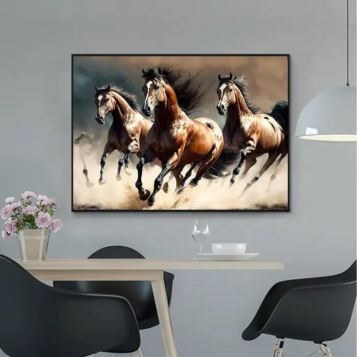 Beau cheval aquarelle peinture toile affiche animaux mur Art photos pour salon chambre salle de jeux moderne décor à la maison