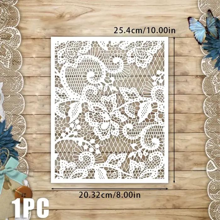 Pochoirs géométriques réutilisables en PET à motif floral pour peinture sur toile