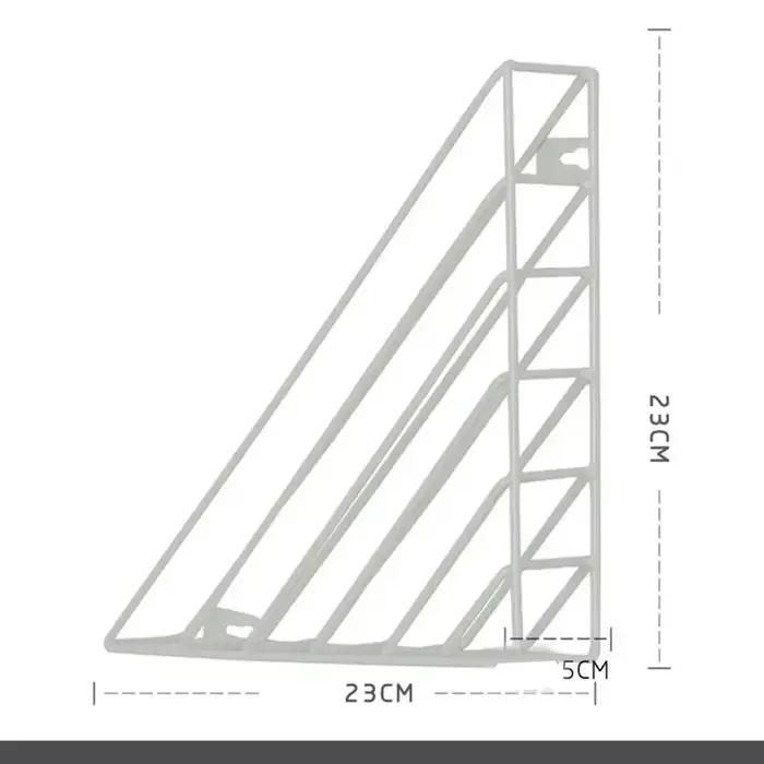 Étagère murale triangulaire en métal