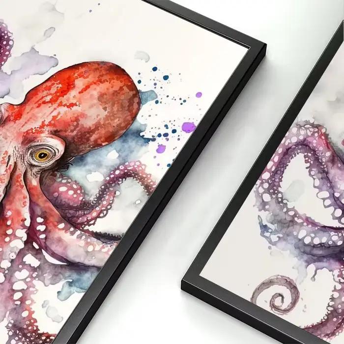 Affiche murale en forme d'animal de mer