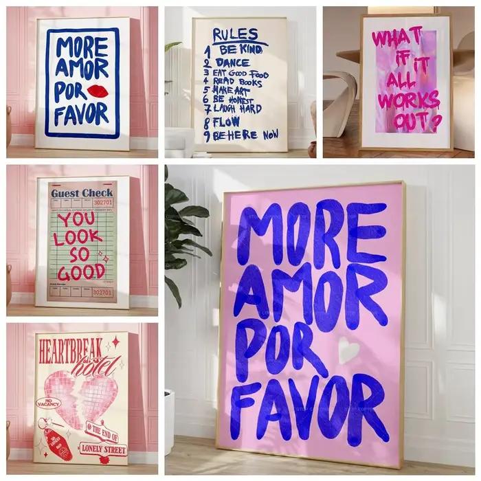 Affiche de peinture sur toile pour la décoration intérieure