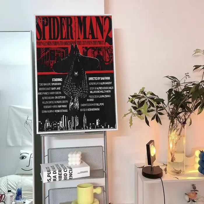 Affiches autocollantes de dessins animés Spider-Man