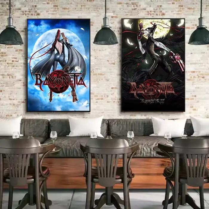 Jeu bayonetta 3 classique Vintage affiche HD art collant mur étanche maison salon chambre bar décoration esthétique