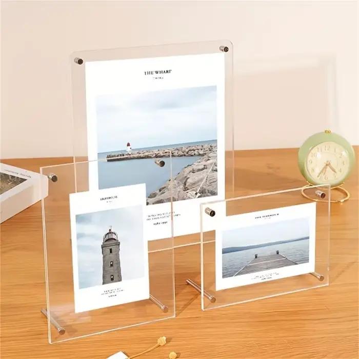 Nouveau cadre photo en acrylique transparent