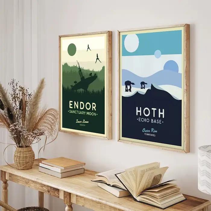 Affiches modernes de planète étoile